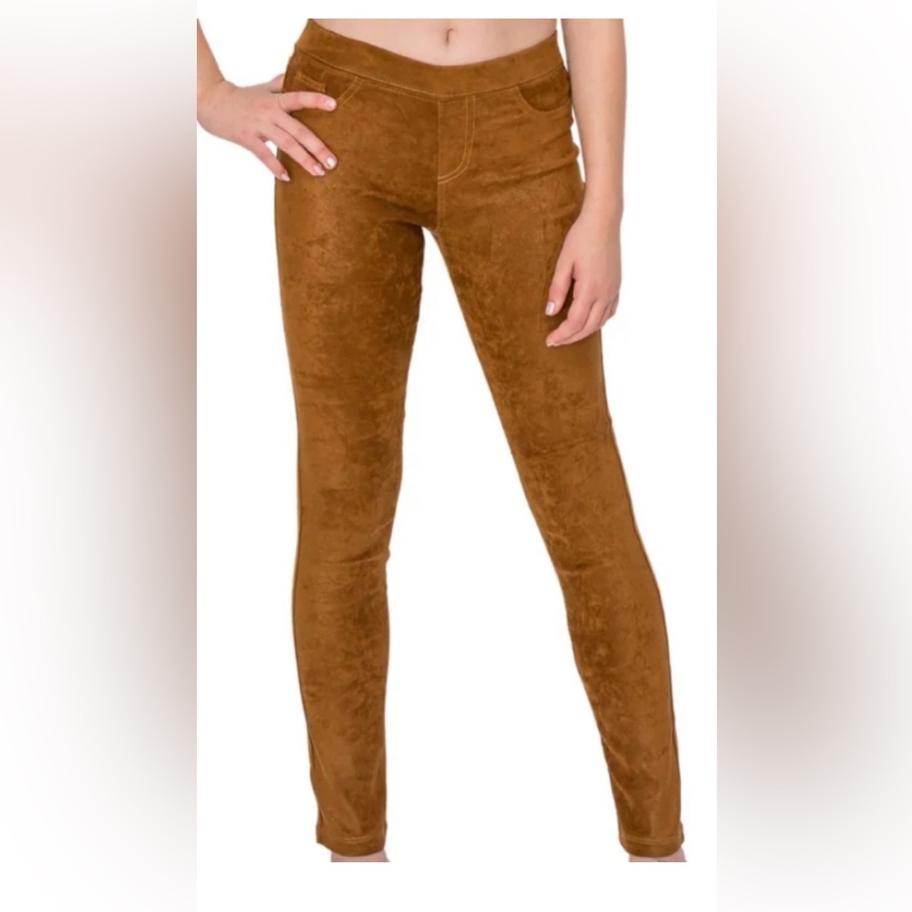 Tractr Women's Faux Suede Leggings NWT